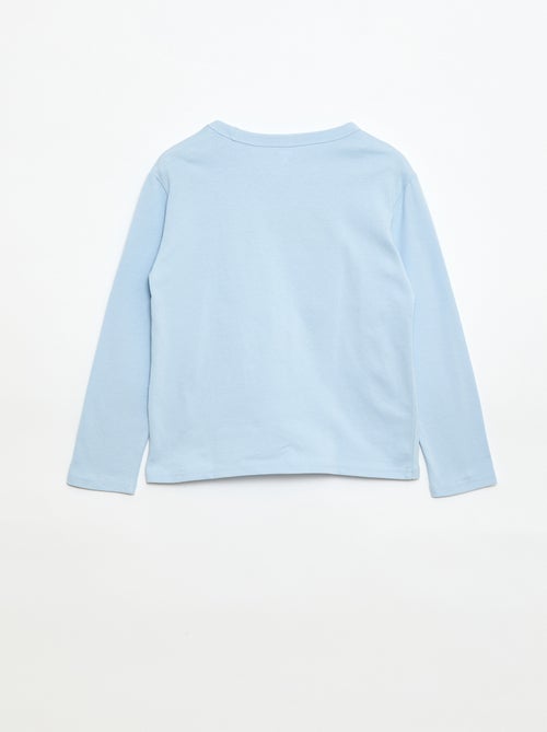 T-shirt met print en lange mouw - Kiabi