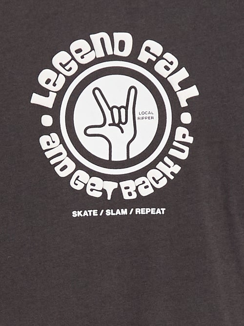 T-shirt met print en lange mouw - Kiabi