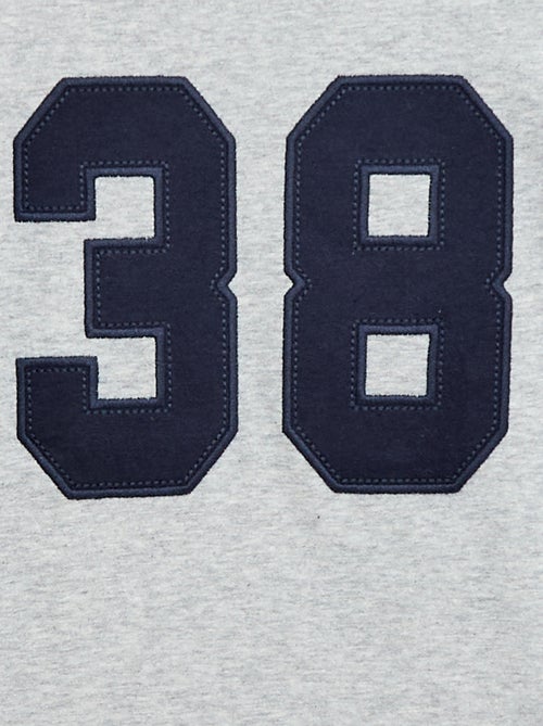 T-shirt met print en lange mouw - Kiabi