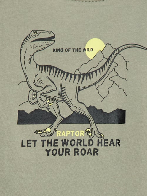 T-shirt met print en lange mouw - Kiabi