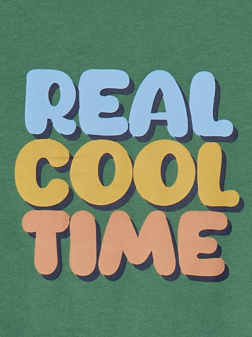 T-shirt met print en lange mouw - Kiabi