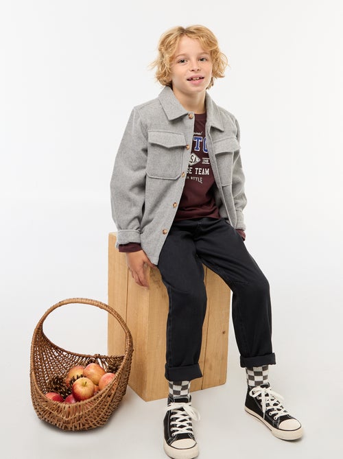 T-shirt met print en lange mouw - Kiabi