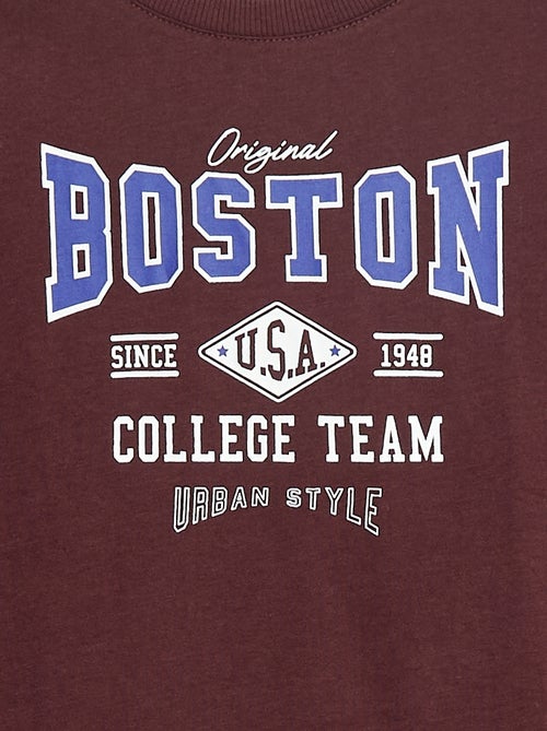 T-shirt met print en lange mouw - Kiabi