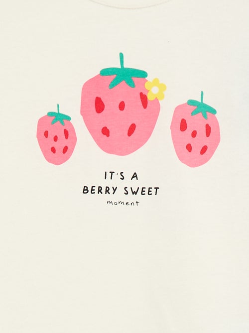 T-shirt met print en lange mouw - Kiabi