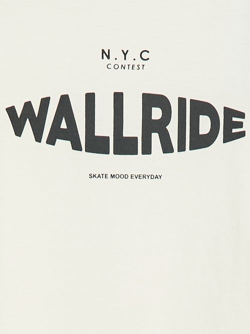 T-shirt met print en lange mouw - Kiabi