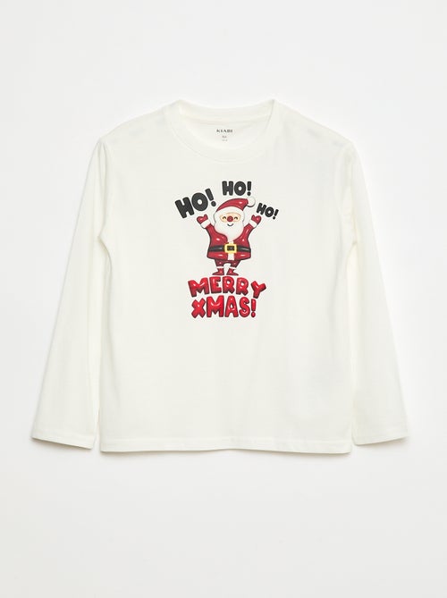 T-shirt met print en lange mouw - Kiabi