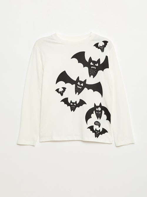 T-shirt met print en lange mouw - Kiabi