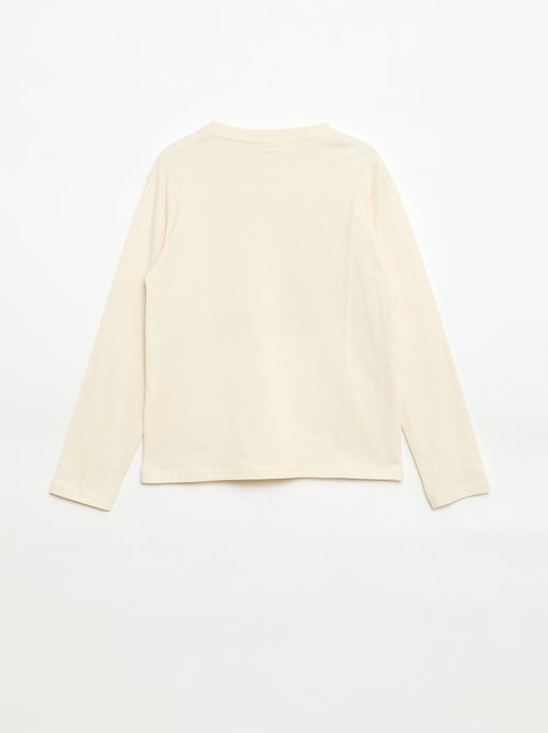 T-shirt met print en lange mouw - Kiabi