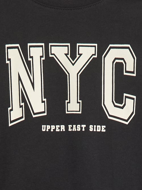 T-shirt met print en lange mouw - Kiabi