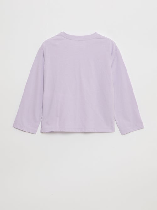 T-shirt met print en lange mouwen - So Easy - Kiabi