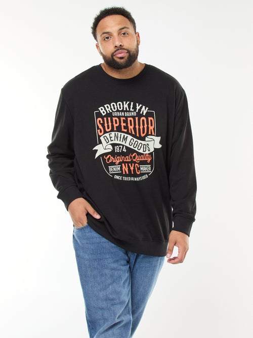 T-shirt met print en lange mouwen - Kiabi