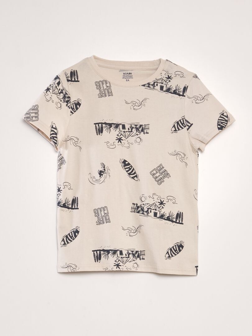 T Shirt Met Print Grijs Kiabi 4 50€