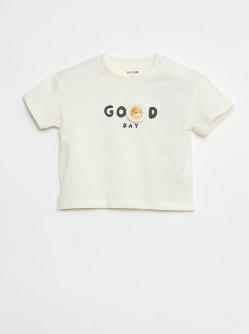 T-shirt met print in reliëf - Kiabi