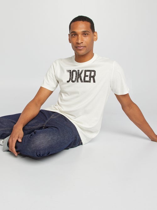 T-shirt met print 'Joker' - Kiabi