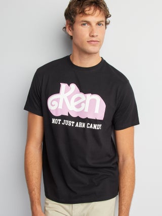 T-shirt met print 'Ken' 'Barbie'