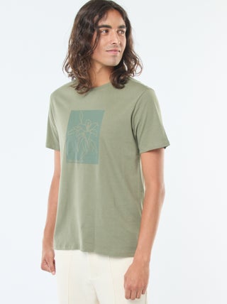 T-shirt met print, korte mouw en ronde hals
