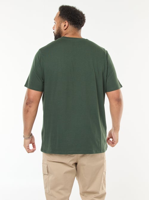 T-shirt met print, korte mouw en ronde hals - Kiabi