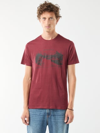 T-shirt met print, korte mouw en ronde hals
