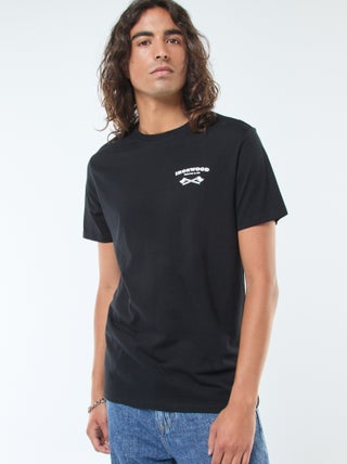 T-shirt met print, korte mouw en ronde hals