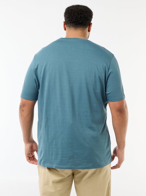 T-shirt met print, korte mouwen en ronde hals - Kiabi