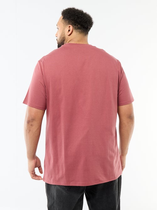 T-shirt met print, korte mouwen en ronde hals - Kiabi