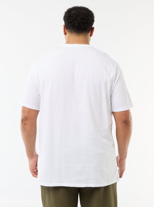 T-shirt met print, korte mouwen en ronde hals - Kiabi