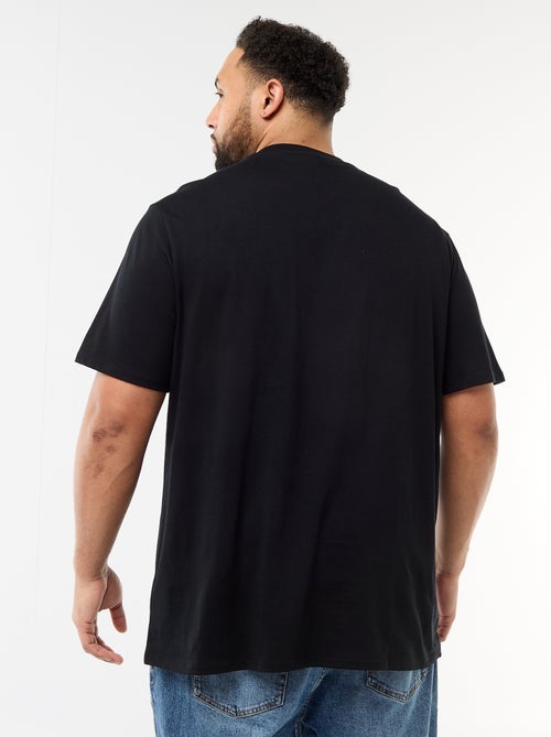 T-shirt met print, korte mouwen en ronde hals - Kiabi