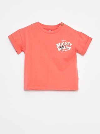 T-shirt met print Mickey