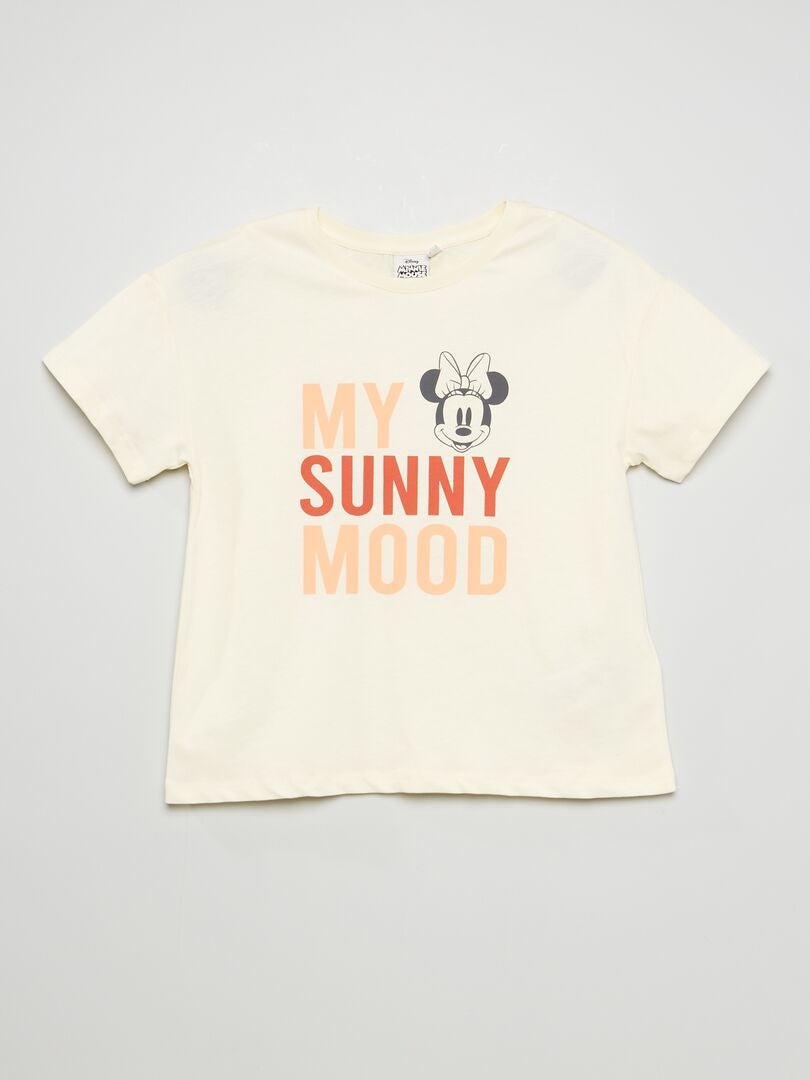 T-shirt met print 'Minnie' 'Disney' BIEGE - Kiabi