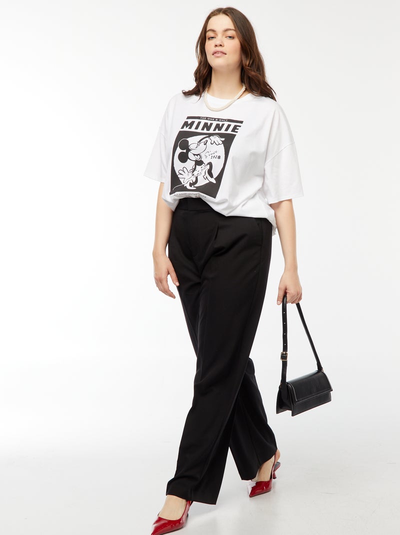 T-shirt met print 'Minnie' Wit - Kiabi