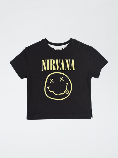 T-shirt met print 'Nirvana' - Kiabi