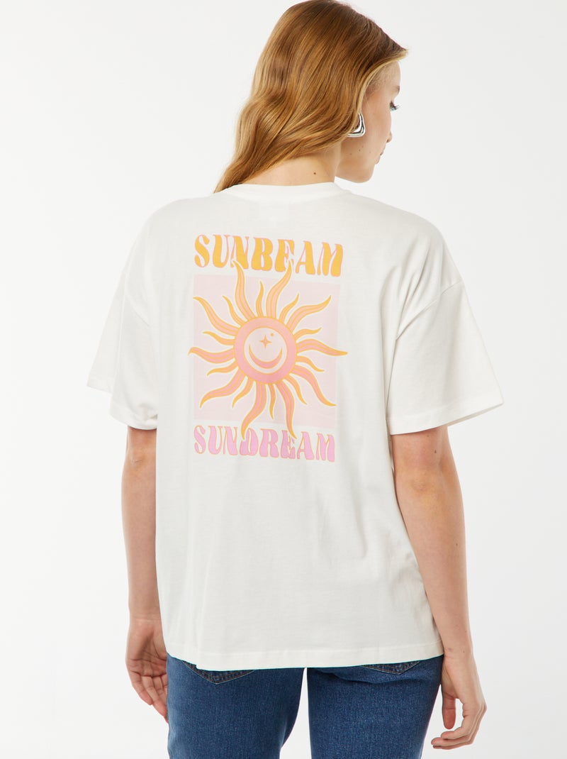 T-shirt met print 'Only Maternity' WIT - Kiabi