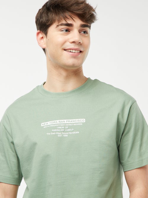 T-shirt met print op de borst - Kiabi