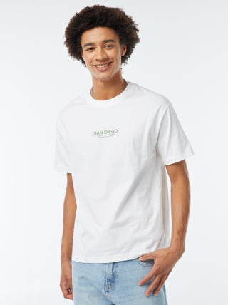 T-shirt met print op de borst