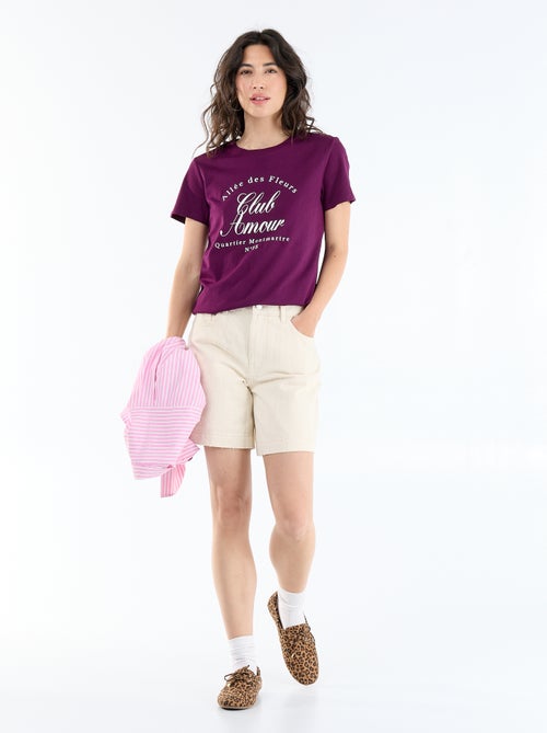 T-shirt met print - Kiabi