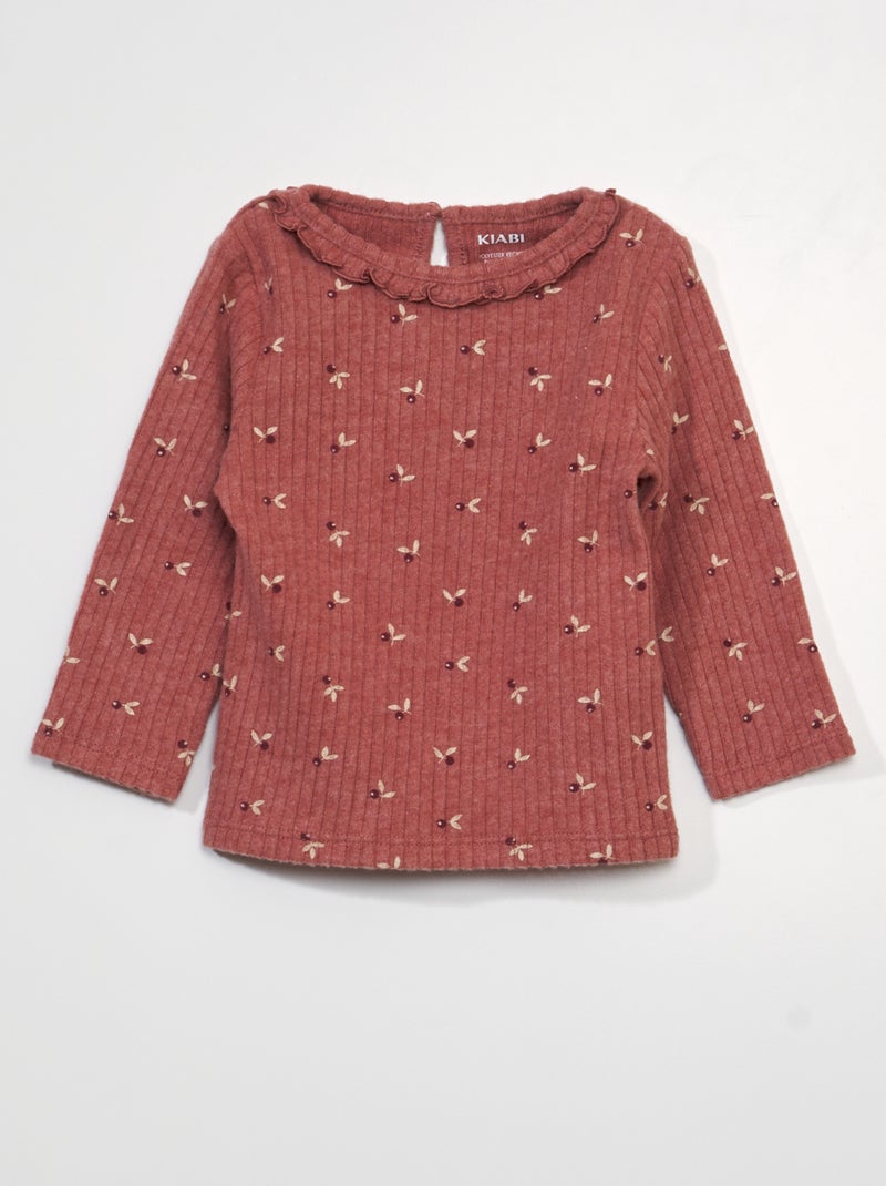 T-shirt met print ROOD - Kiabi