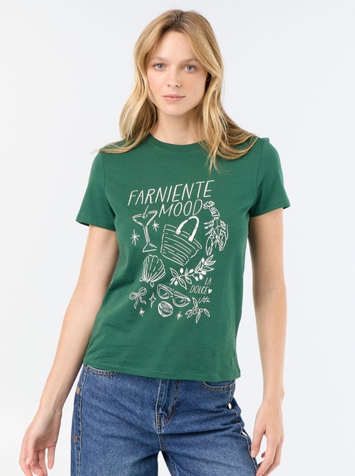 T-shirt met print - Kiabi