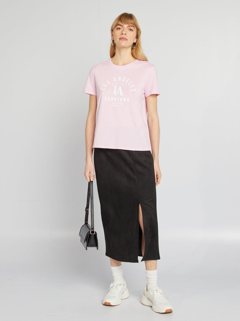 T-shirt met print ROSE - Kiabi