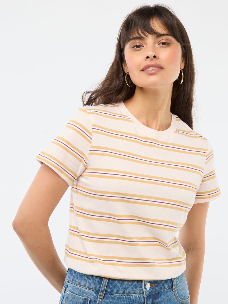 T-shirt met print Rose - Kiabi