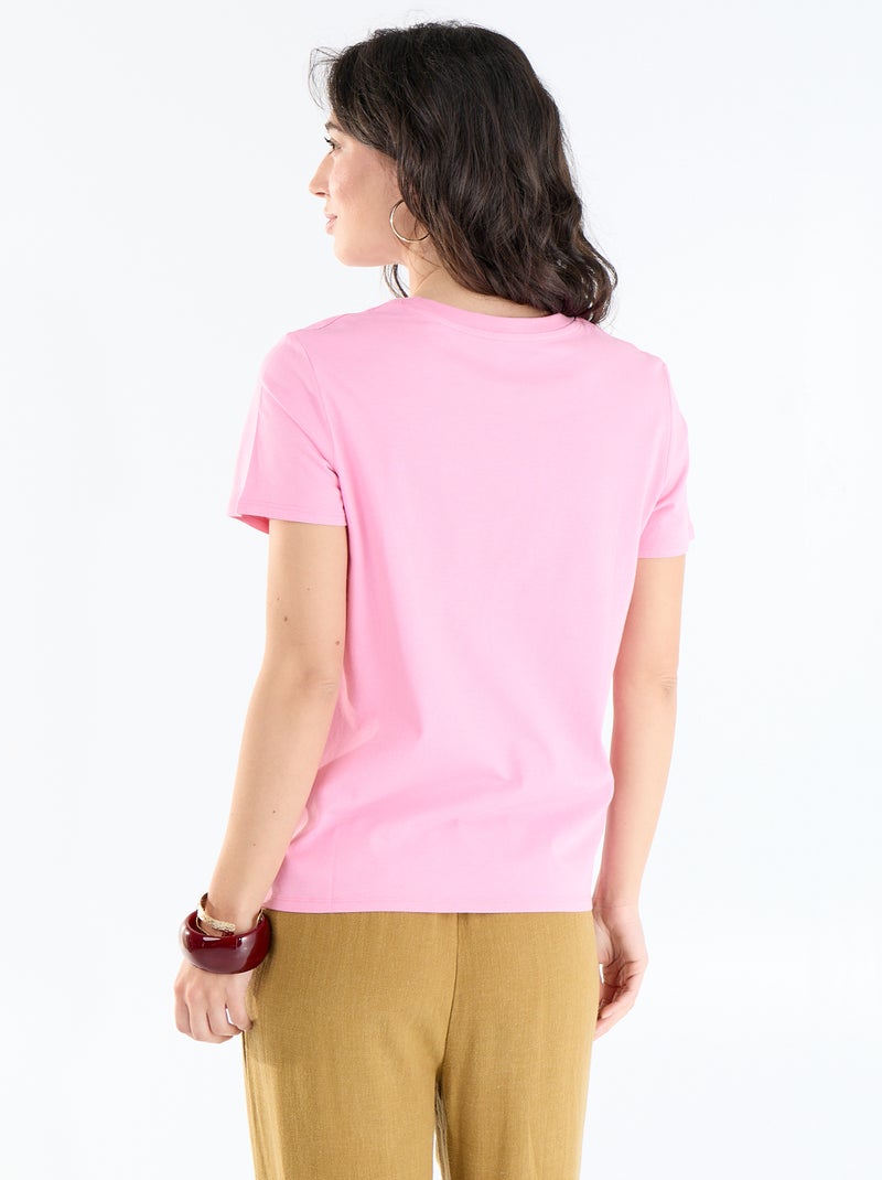 T-shirt met print Rose - Kiabi