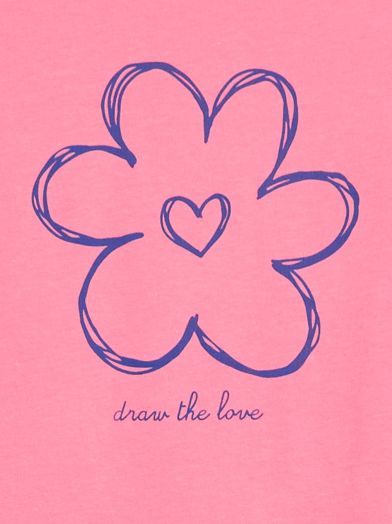 T-shirt met print Rose - Kiabi