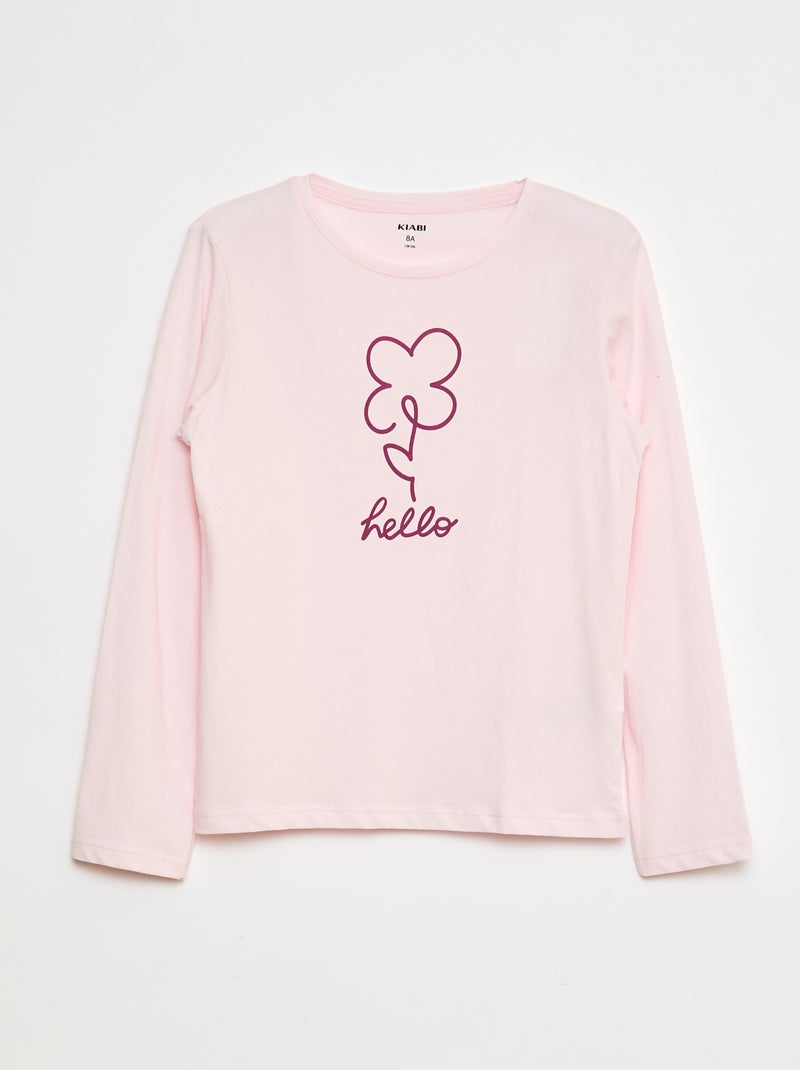 T-shirt met print Rose - Kiabi