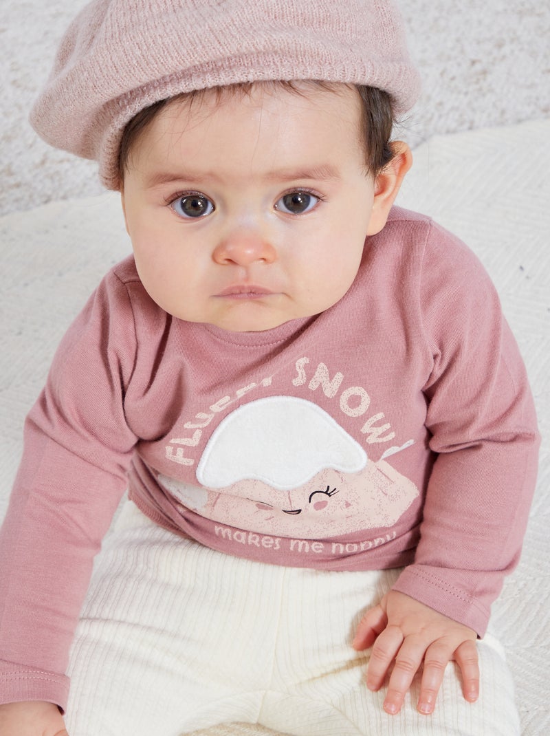 T-shirt met print ROSE - Kiabi