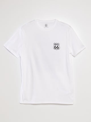 T-shirt met print 'Route 66'
