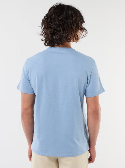 T-shirt met print voor- en achterkant en korte mouwen - Kiabi