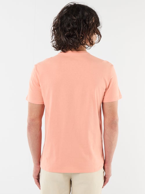 T-shirt met print voor- en achterkant en korte mouwen - Kiabi