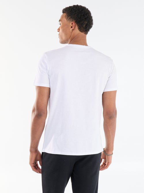 T-shirt met print voor- en achterkant en korte mouwen - Kiabi