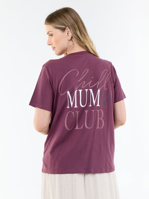 T-shirt met print voor borstvoeding - Kiabi