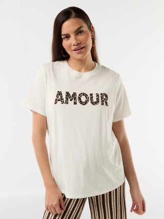 T-shirt met print voor borstvoeding