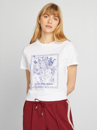 T-shirt met print